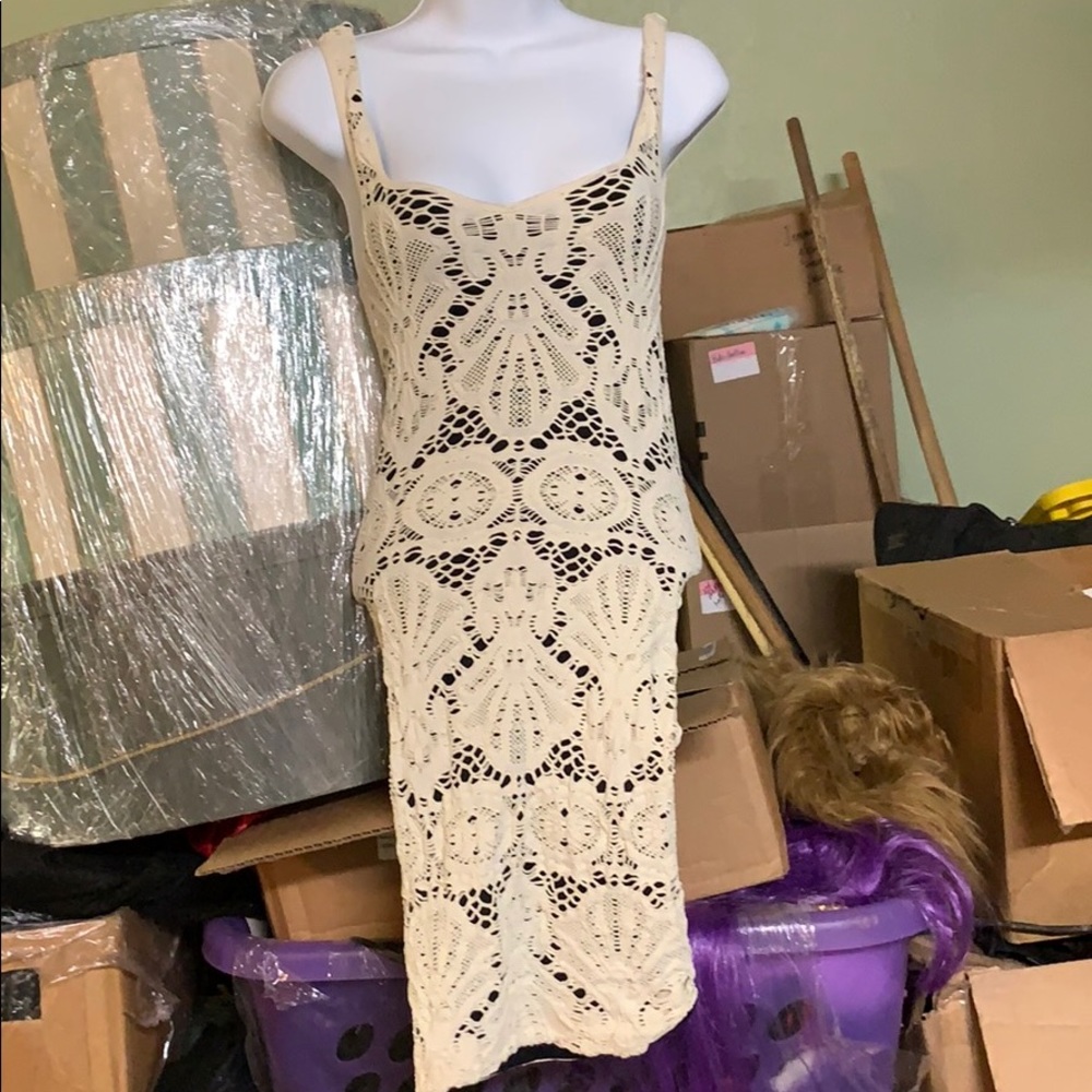 Mesh tight romantic dress